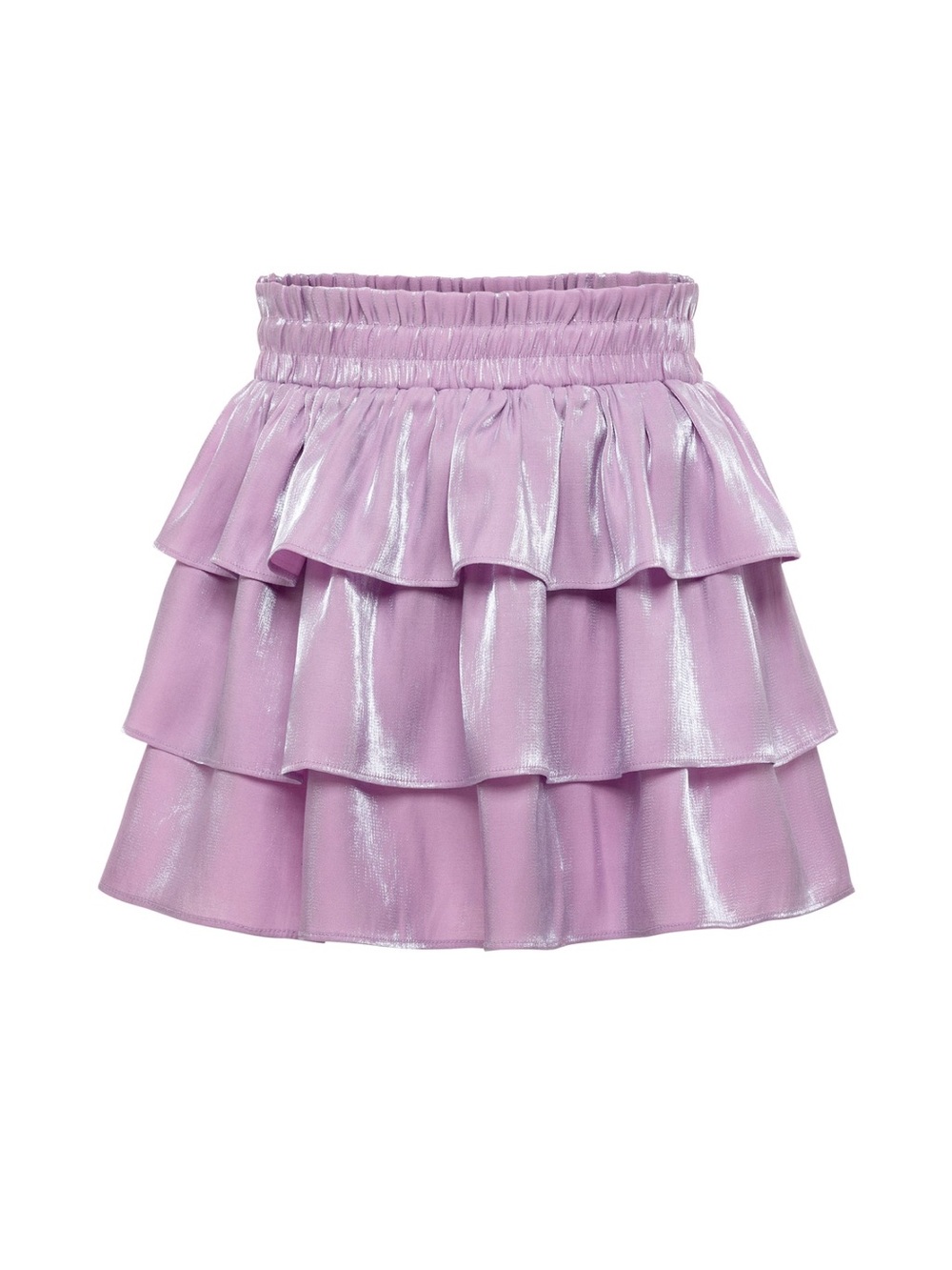 Pleat Girls Luna Purple Tiered Skirt Iridescent New Boutique